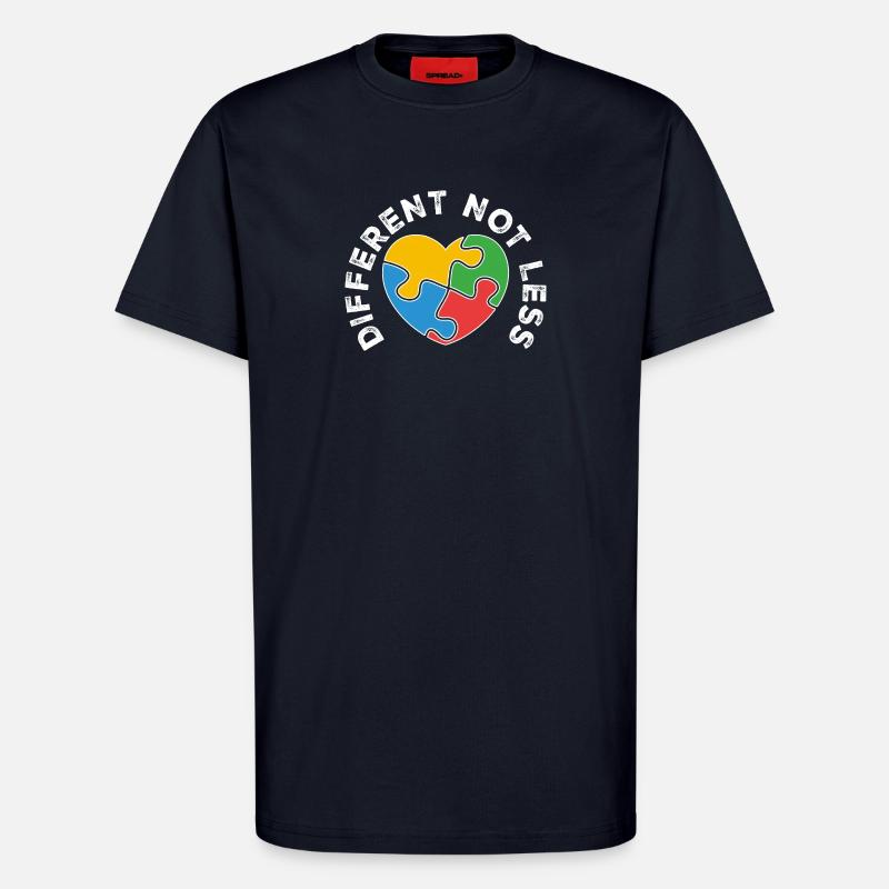 PuzzleHerz Vielfalt vereint Farben - T-Shirt - made by SPREAD - DARK NAVY