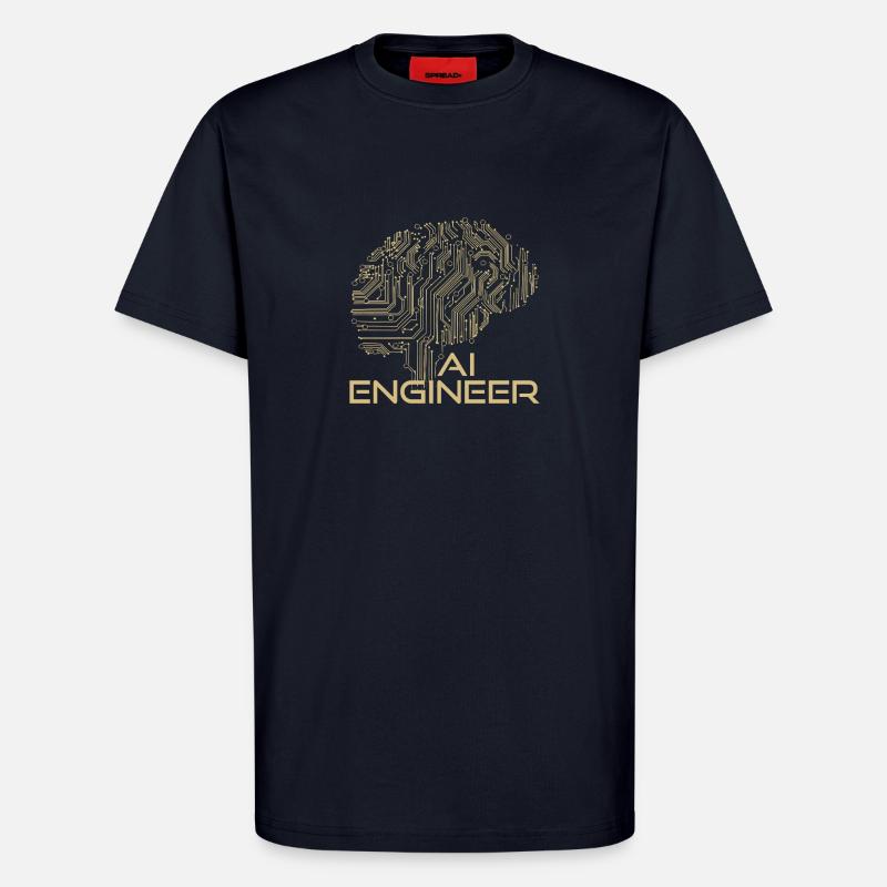 AI Engineer – Artificial Intelligence & Technology - T-Shirt - made by SPREAD - DARK NAVY