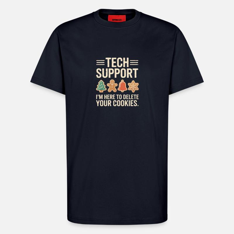 Technische Support-Cookies: Yuletide debuggen - T-Shirt - made by SPREAD - DARK NAVY