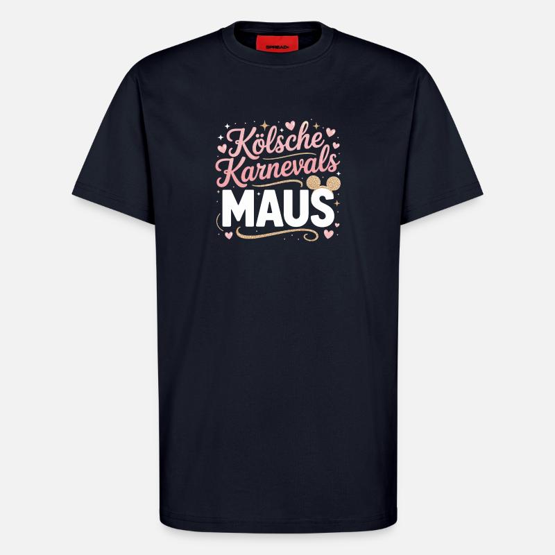 Kölsche Karnevalsmaus Karneval Köln Kölner Maus - T-Shirt - made by SPREAD - DARK NAVY