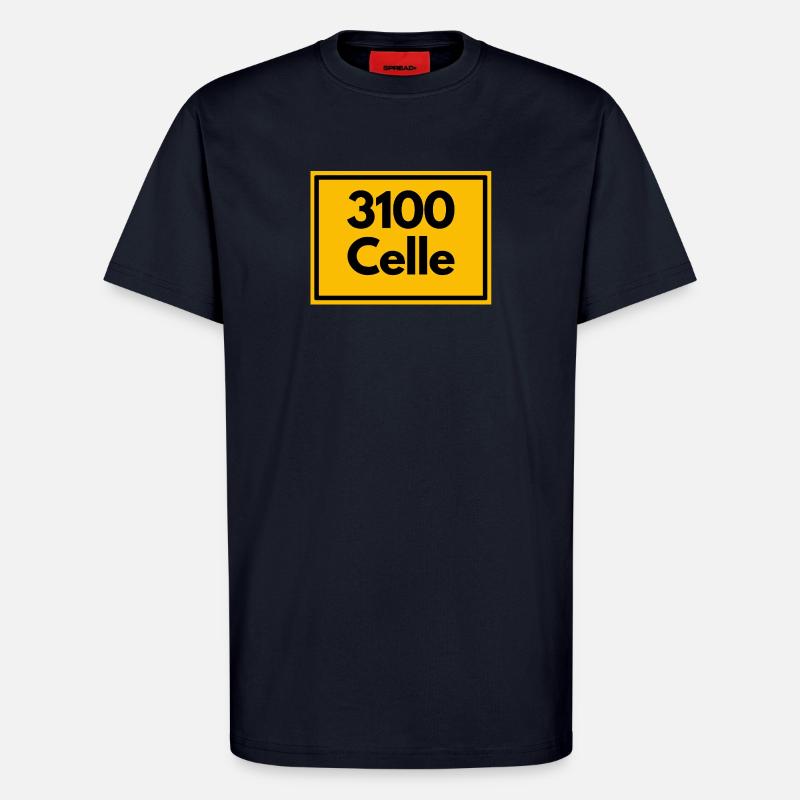 ANCIEN CODE POSTAL RETRO 3100 CELLE - T-shirt bio décontracté fabriqué en UE - DARK NAVY