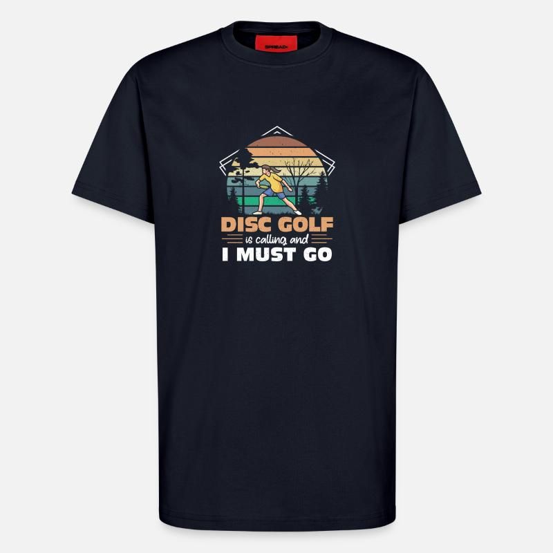 Disc Golf Geschenke Discgolf - T-Shirt - made by SPREAD - DARK NAVY