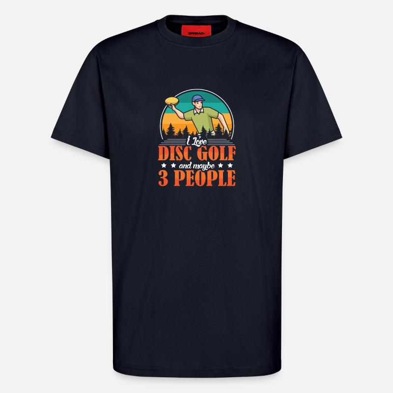 Disc Golf Geschenke Discgolf - T-Shirt - made by SPREAD - DARK NAVY