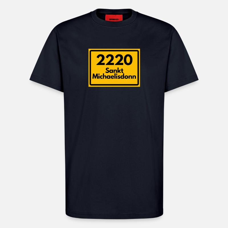 OLD POSTCODE POSTCODE 2220 SANKT MICHAELISDONN - T-Shirt - made by SPREAD - DARK NAVY