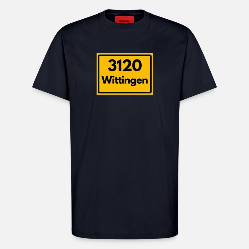 OLD POSTCODE POSTCODE RETRO 3120 WITTRINGEN - T-Shirt - made by SPREAD - DARK NAVY