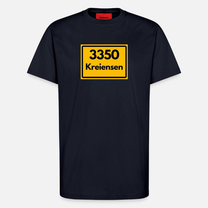 OLD POSTCODE POSTCODE RETRO 3350 KREIENSEN - T-Shirt - made by SPREAD - DARK NAVY