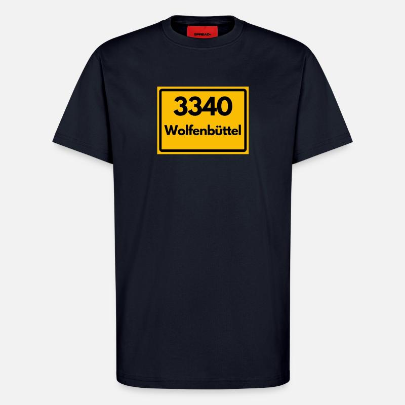 OLD POSTCODE POSTCODE RETRO 3340 WOLFENBÜTTEL - T-Shirt - made by SPREAD - DARK NAVY