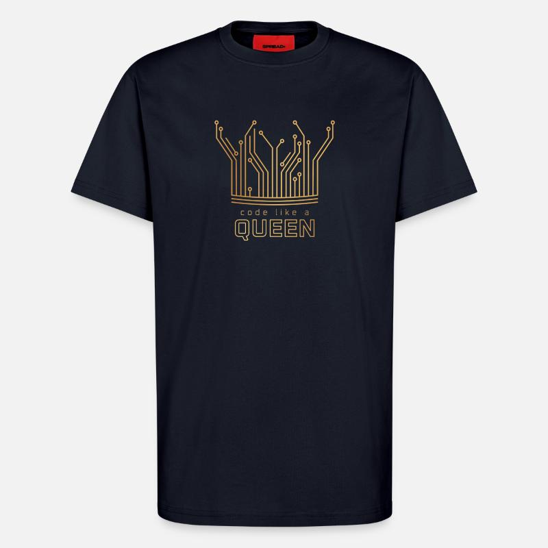 Code Like a Queen - T-Shirt - made by SPREAD - DARK NAVY