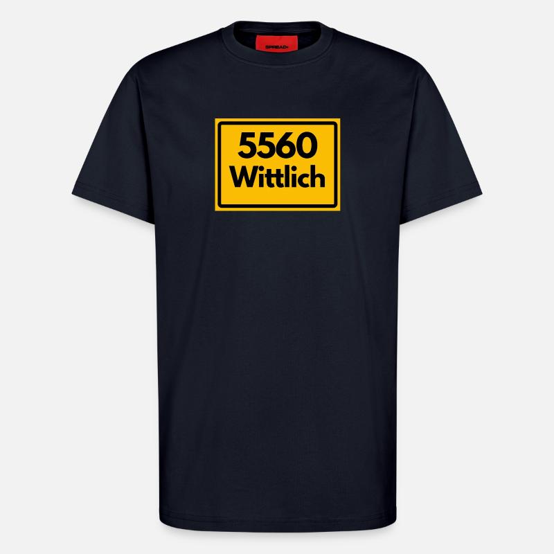 OLD POSTCODE POSTCODE RETRO 5560 WITTLICH - T-Shirt - made by SPREAD - DARK NAVY