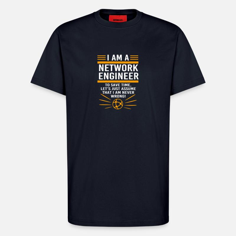 Netzwerk Informatiker Programmierer Admin - T-Shirt - made by SPREAD - DARK NAVY