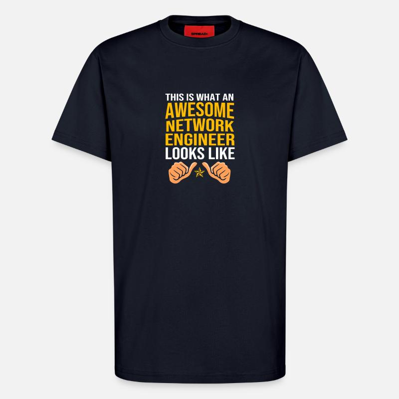 Network Engineer Programmer Computer Scientist - T-Shirt - made by SPREAD - DARK NAVY