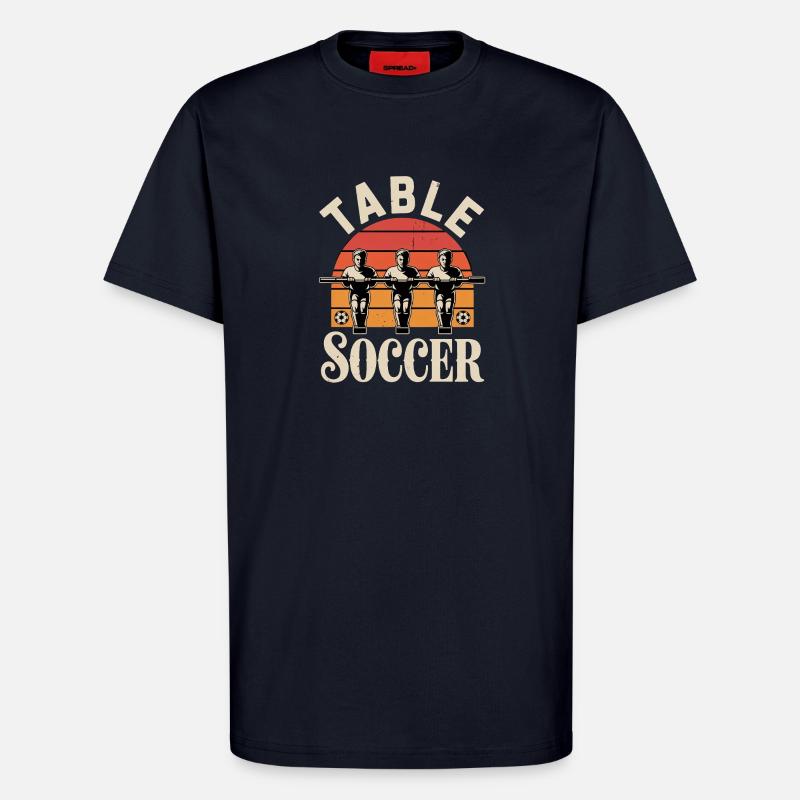 Table Soccer Evolution Funny Foosball Foosball - T-Shirt - made by SPREAD - DARK NAVY
