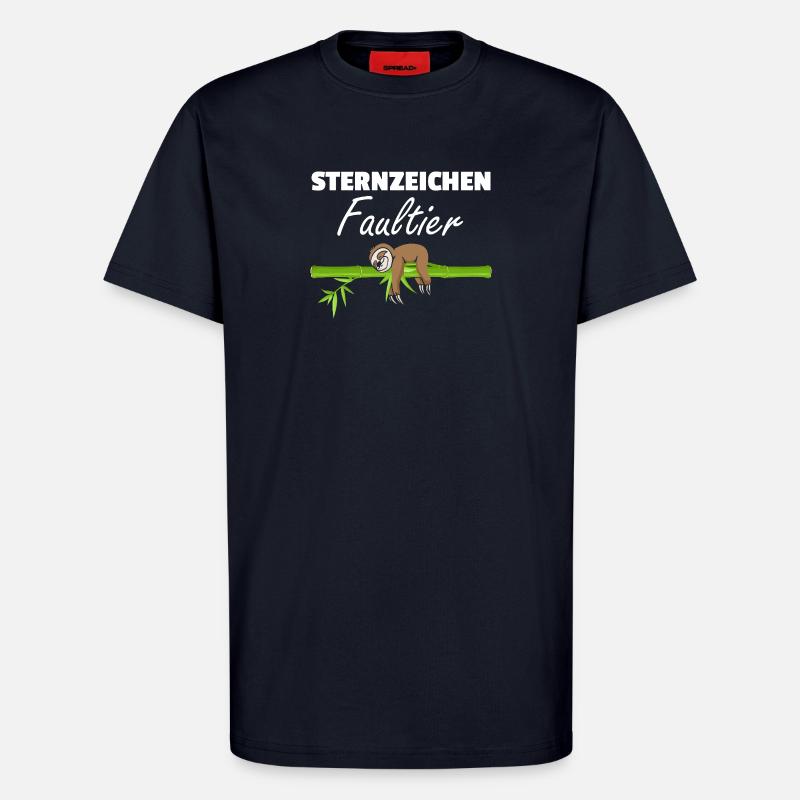 Sternzeichen Faultier Loading - T-Shirt - made by SPREAD - DARK NAVY