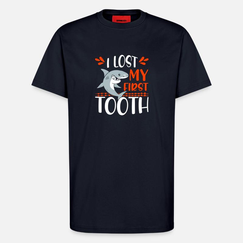 First Tooth Shark Tee - T-Shirt - made by SPREAD - DARK NAVY