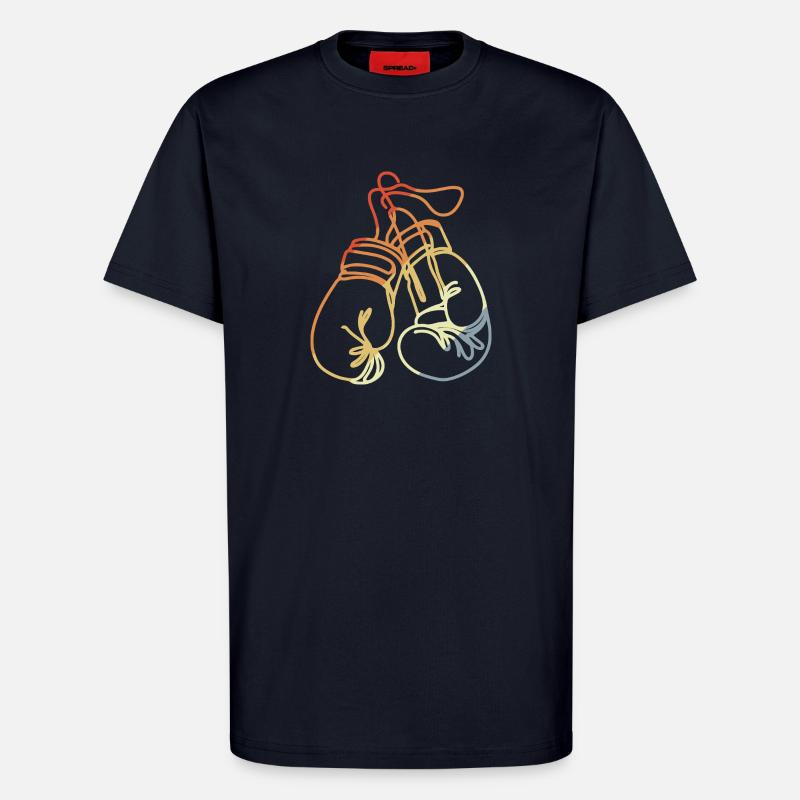 Boxhandschuhe Retro Style - T-Shirt - made by SPREAD - DARK NAVY