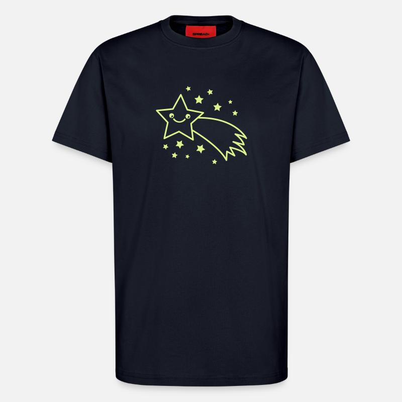 Sternschnuppe Sternenflug - T-Shirt - made by SPREAD - DARK NAVY