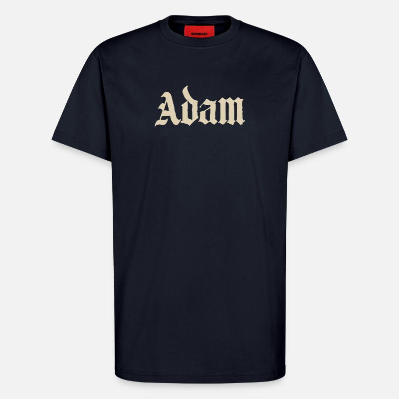 Adam Gothic Script Tee - T-Shirt - made by SPREAD - DARK NAVY