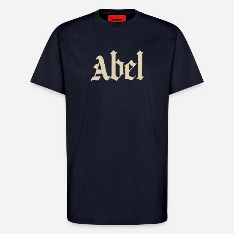 Abel Gothic Script - T-Shirt - made by SPREAD - DARK NAVY