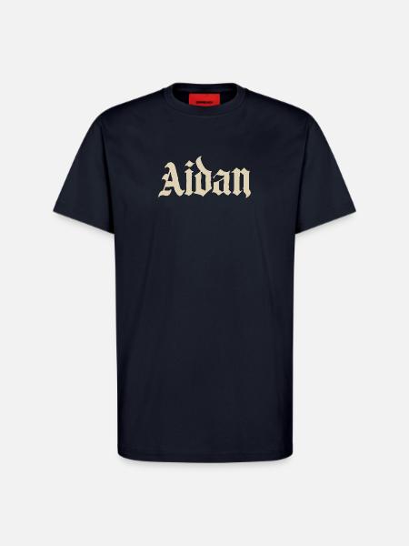 Aidan Gothic Name Design - T-Shirt - made by SPREAD - DARK NAVY