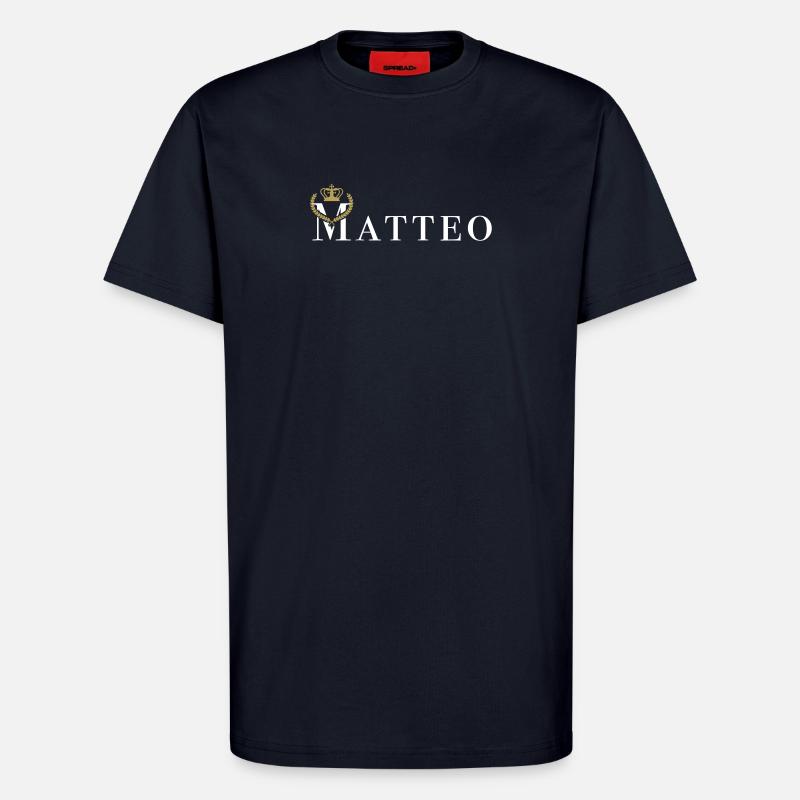 Matteo royal - vector graphics - T-Shirt - made by SPREAD - DARK NAVY