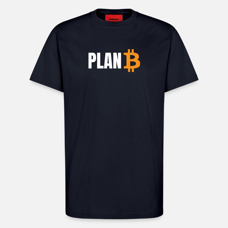 Plan Bitcoin - T-Shirt - made by SPREAD - DARK NAVY