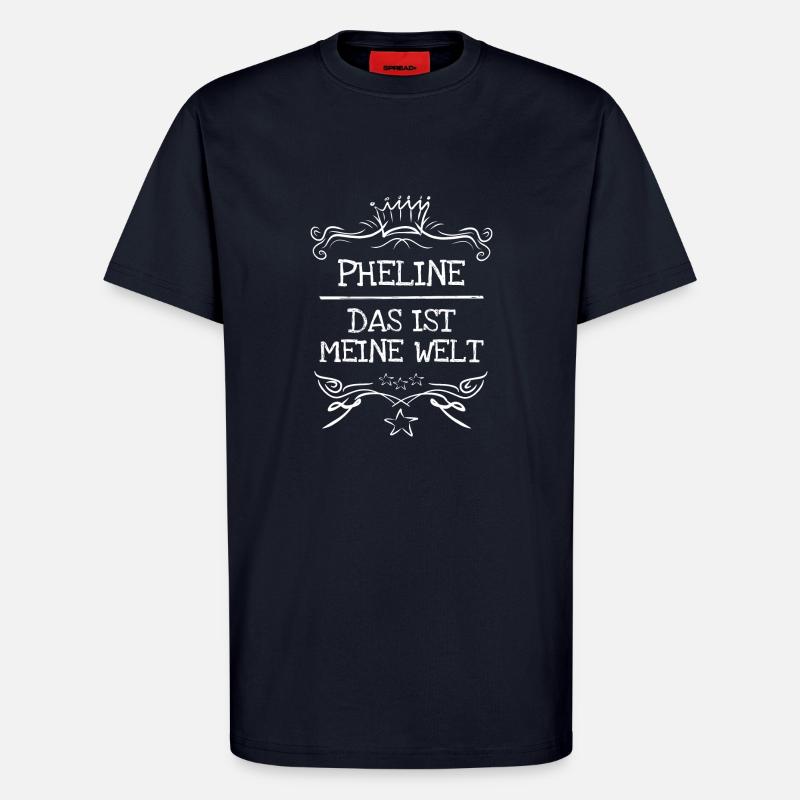 Mädchenname Pheline - T-Shirt - made by SPREAD - DARK NAVY