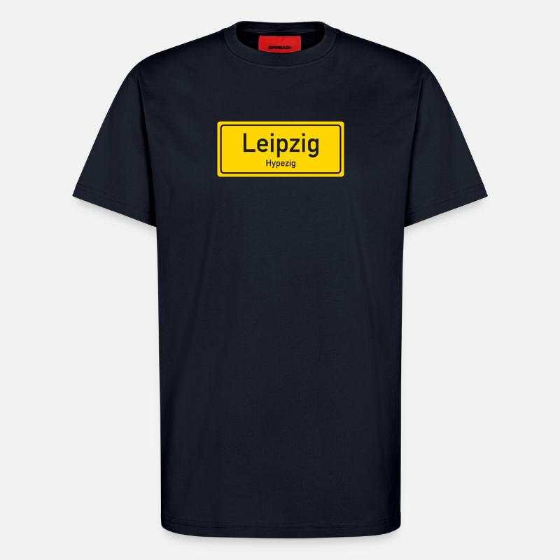 Leipzig place name germany - T-Shirt - made by SPREAD - DARK NAVY