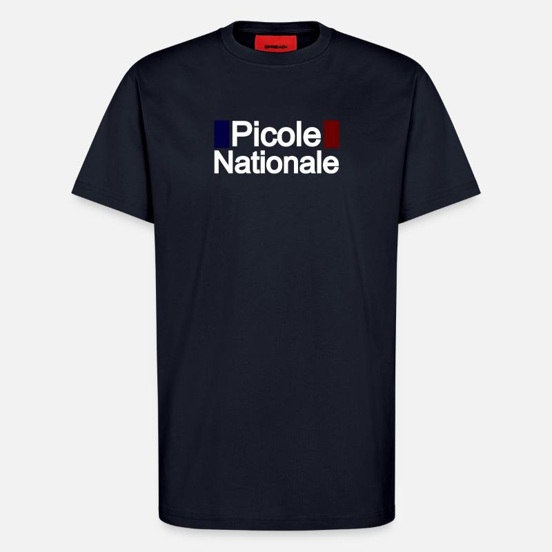 Picole nationale - T-shirt bio décontracté fabriqué en UE - DARK NAVY
