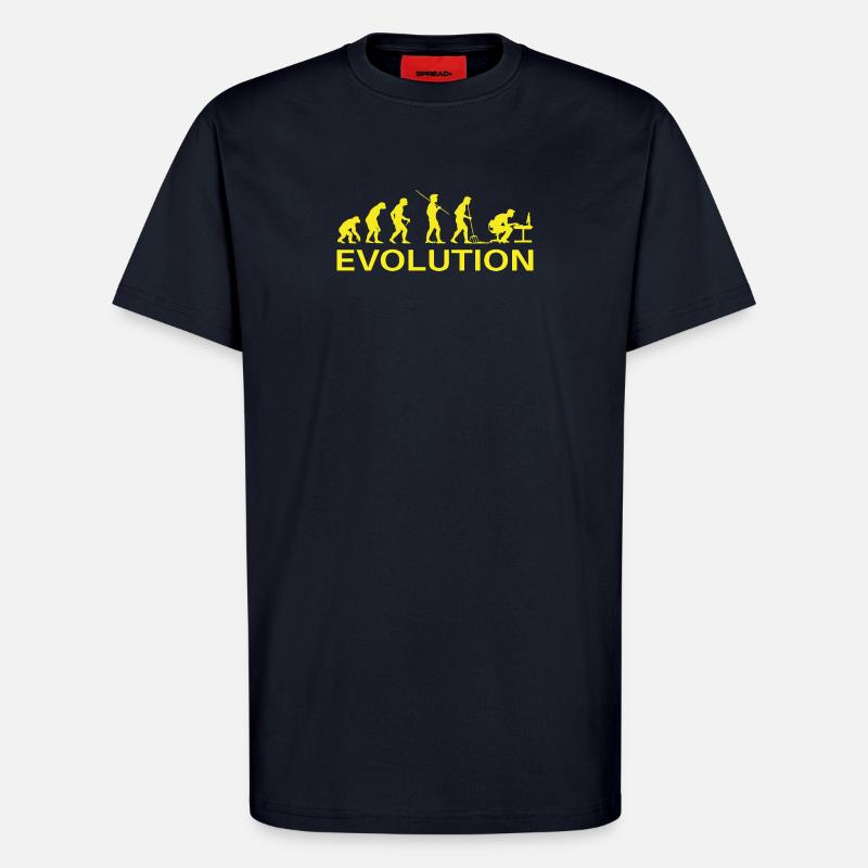 Evolution Gamer | Computer Freak Geek PC - T-Shirt - made by SPREAD - DARK NAVY
