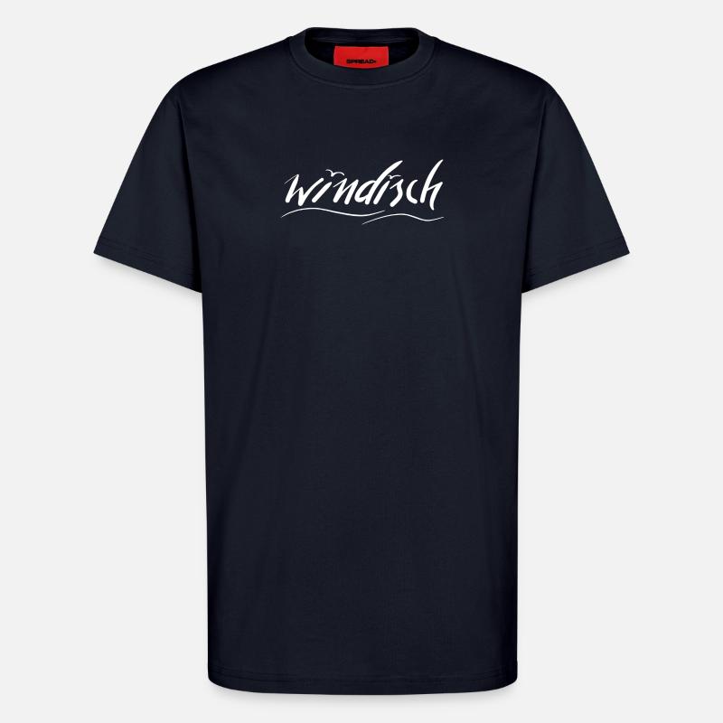 Windisch Script Design für Individualität - T-Shirt - made by SPREAD - DARK NAVY