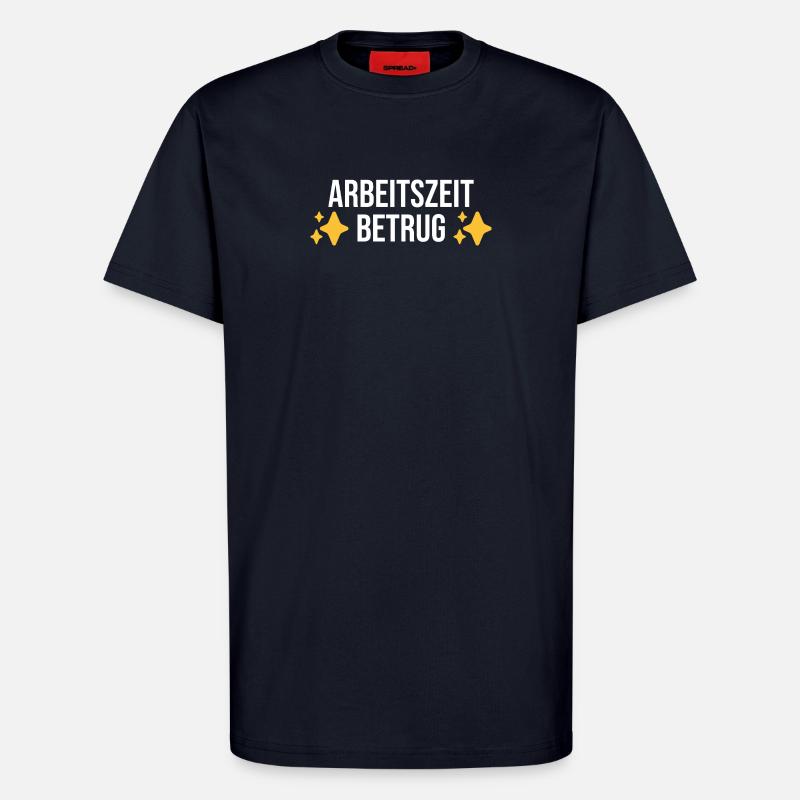 Fraude au temps de travailMeme - T-shirt bio décontracté fabriqué en UE - DARK NAVY