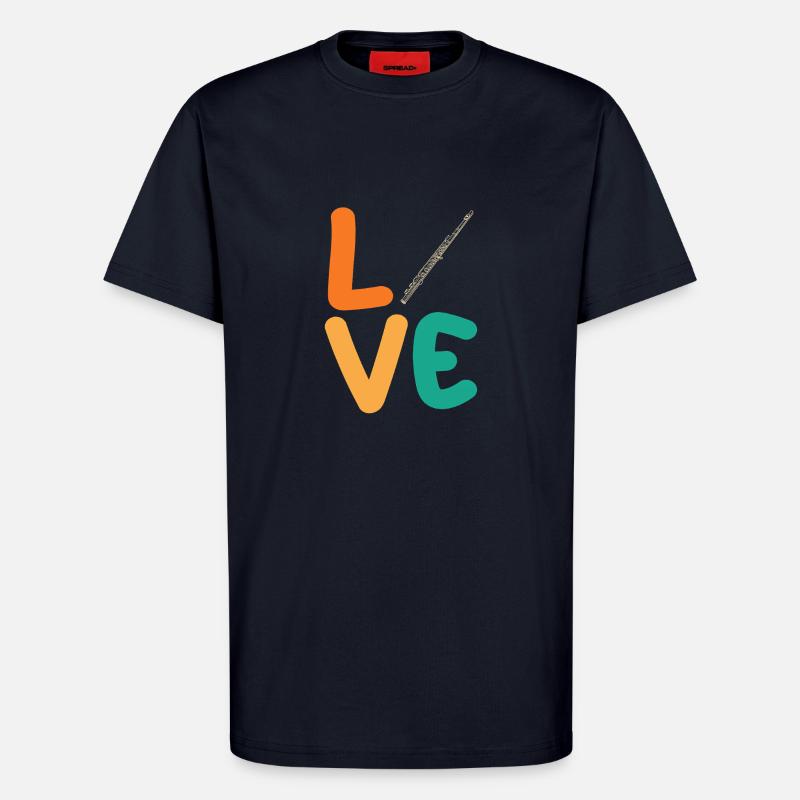 Flötist Querflöte - T-Shirt - made by SPREAD - DARK NAVY