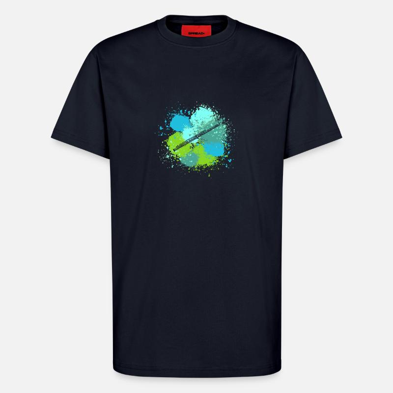 Flötist Querflöte - T-Shirt - made by SPREAD - DARK NAVY