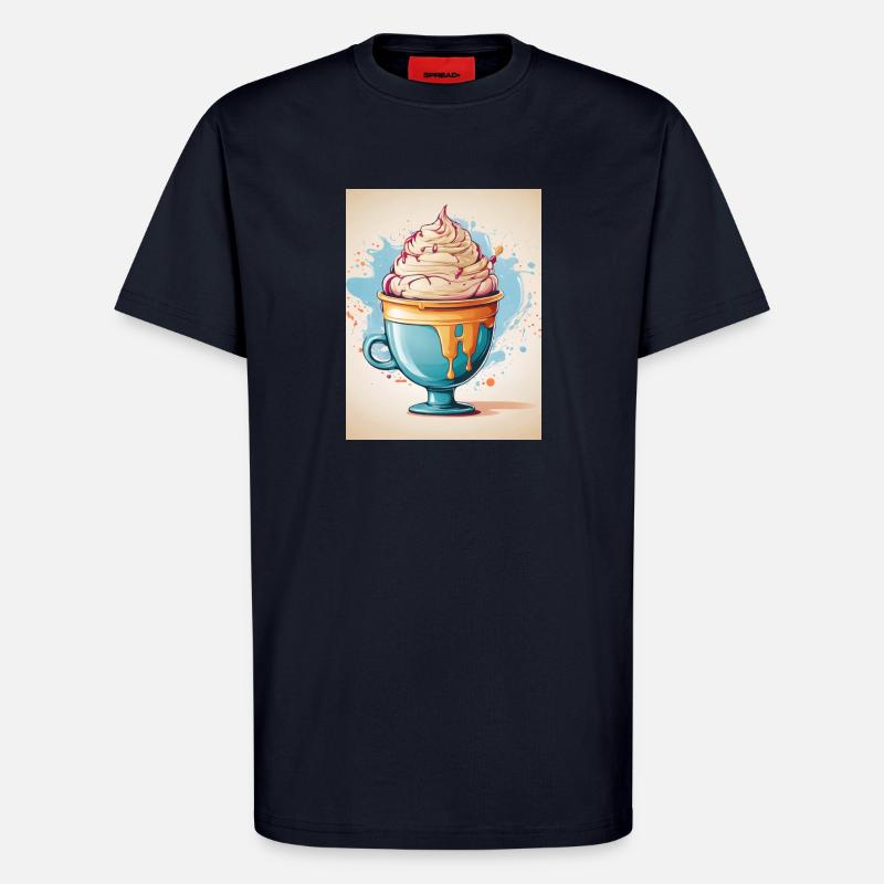 Eisbecher Sommer - T-Shirt - made by SPREAD - DARK NAVY