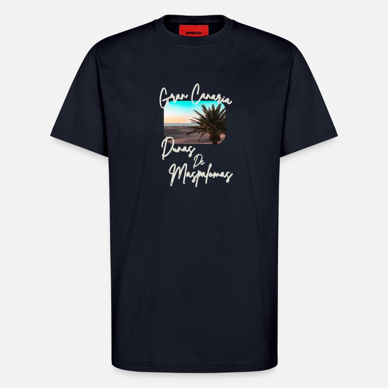 Dunas de Maspalomas – Gran Canaria’s - T-Shirt - made by SPREAD - DARK NAVY