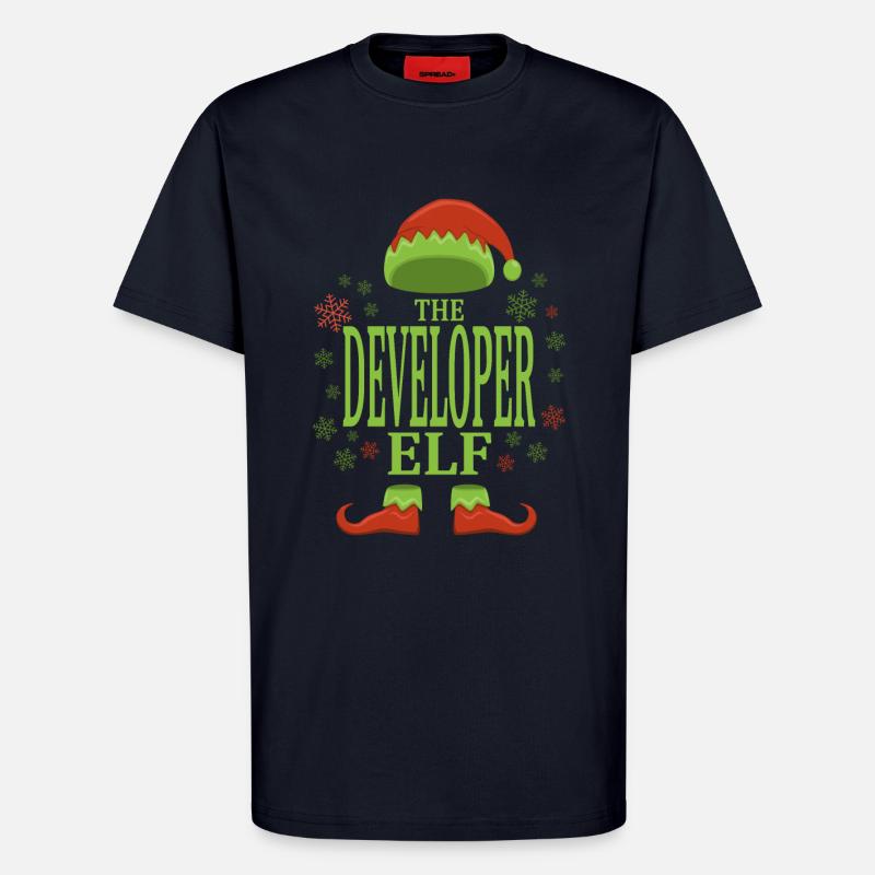 Software Developer Christmas Elf - T-Shirt - made by SPREAD - DARK NAVY