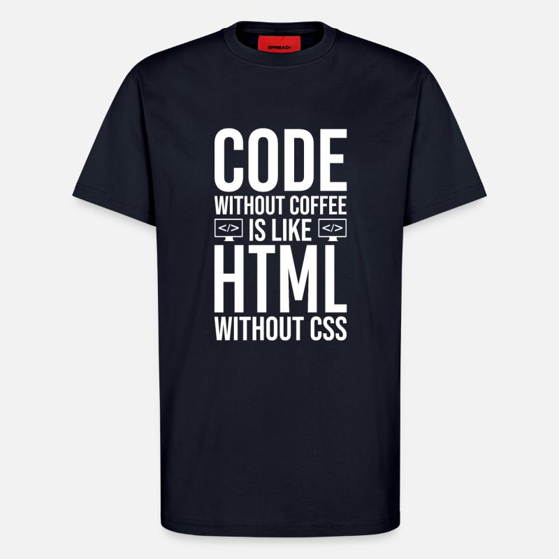 Coder Kaffee Geschenk - T-Shirt - made by SPREAD - DARK NAVY