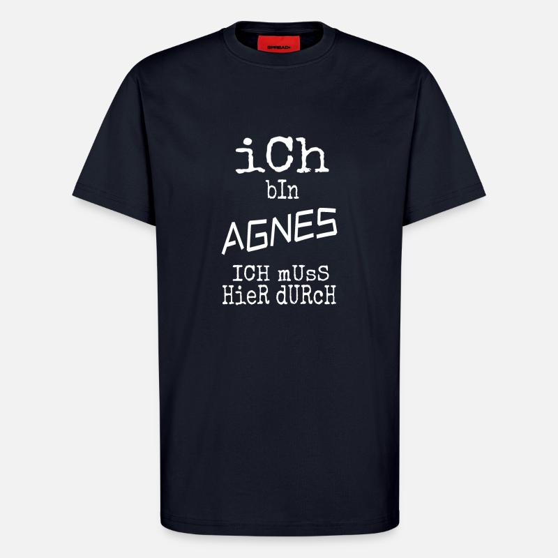Agnes als Agnes - T-Shirt - made by SPREAD - DARK NAVY