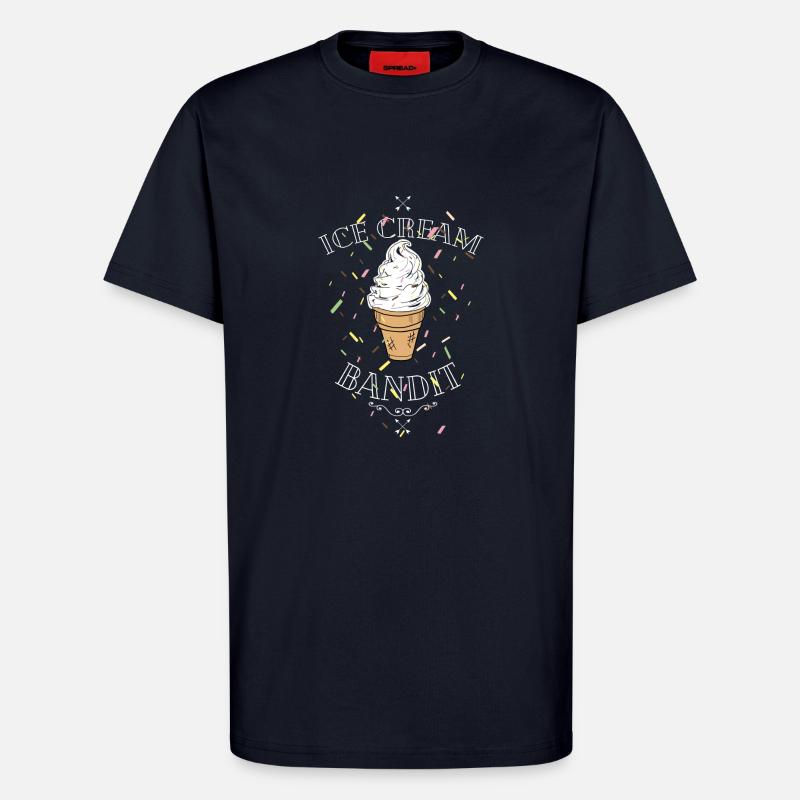 Machine à glace molle - T-shirt bio décontracté fabriqué en UE - DARK NAVY