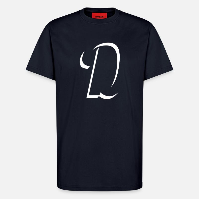 Letter D, Name, der Buchstabe D - T-Shirt - made by SPREAD - DARK NAVY