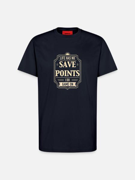 Life Has No Save Points - T-Shirt - made by SPREAD - DARK NAVY