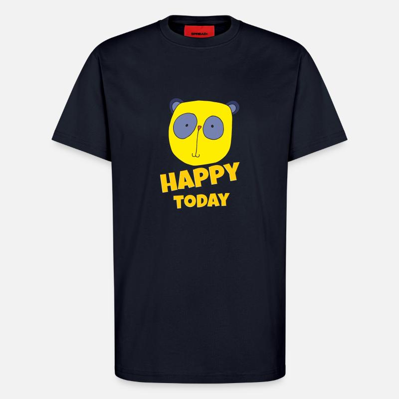 Koala heureux aujourd’hui - T-shirt bio décontracté fabriqué en UE - DARK NAVY