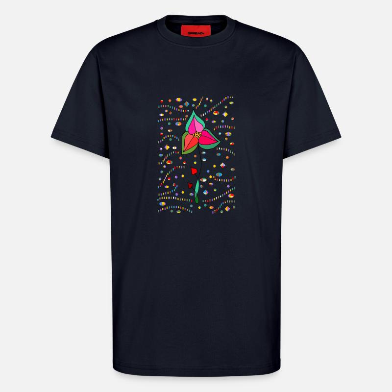 Blume - T-Shirt - made by SPREAD - DARK NAVY