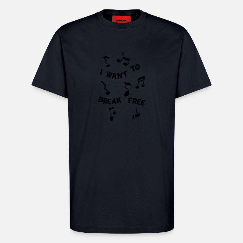 False Notes Freedom - T-Shirt - made by SPREAD - DARK NAVY