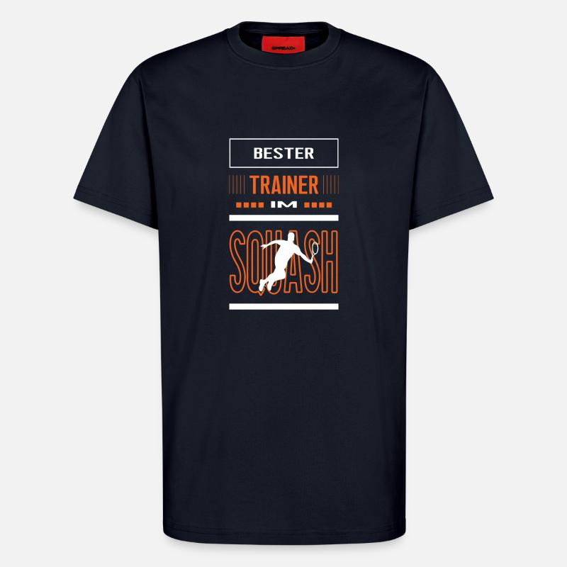 Bester Squash Trainer Squashtrainer Training - T-Shirt - made by SPREAD - DARK NAVY