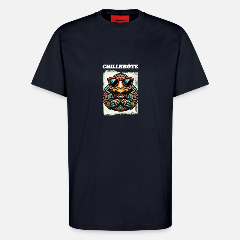 Chill Toad Turtle - T-Shirt - made by SPREAD - DARK NAVY