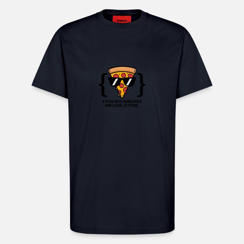 Coole Pizza Slice Sonnenbrille - T-Shirt - made by SPREAD - DARK NAVY
