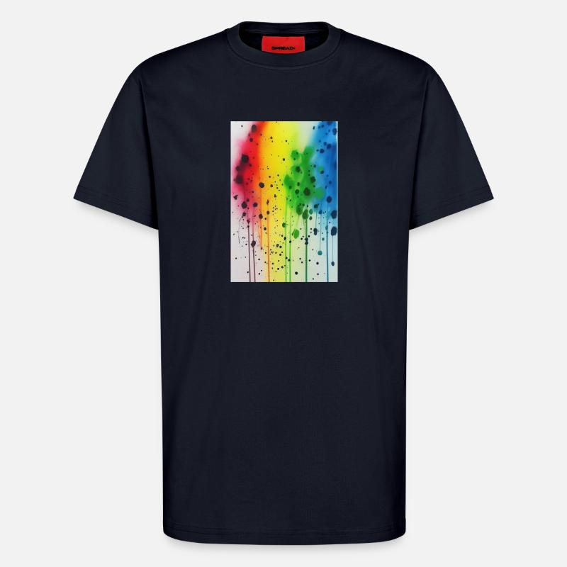 Farbspritzer - T-Shirt - made by SPREAD - DARK NAVY