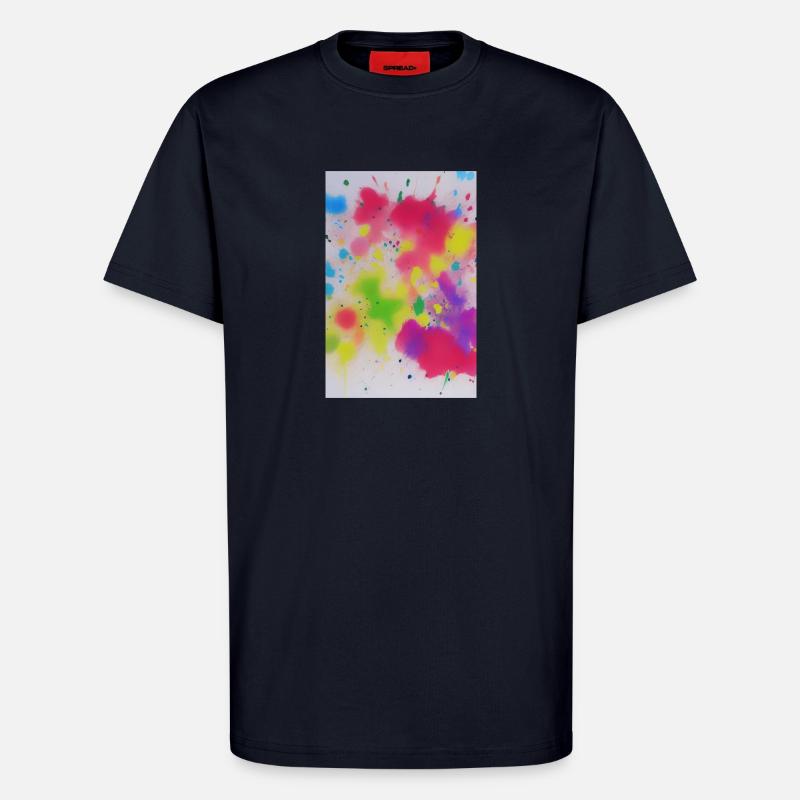 Bunte Farbspritzer - T-Shirt - made by SPREAD - DARK NAVY