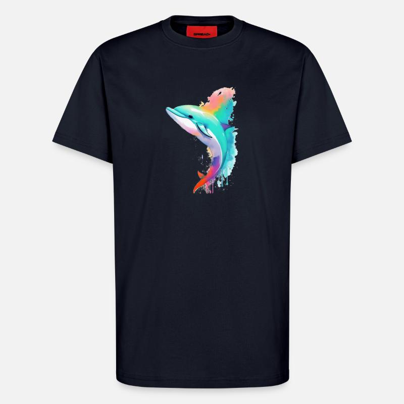 Delfin - T-Shirt - made by SPREAD - DARK NAVY